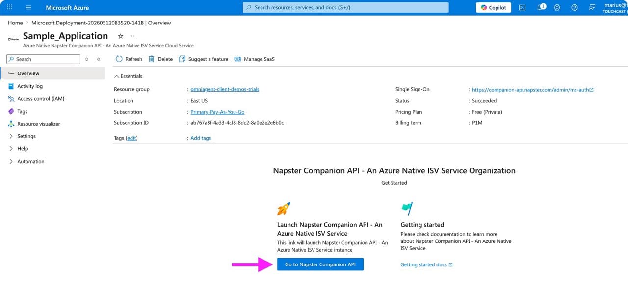 Go to Napster Companion API